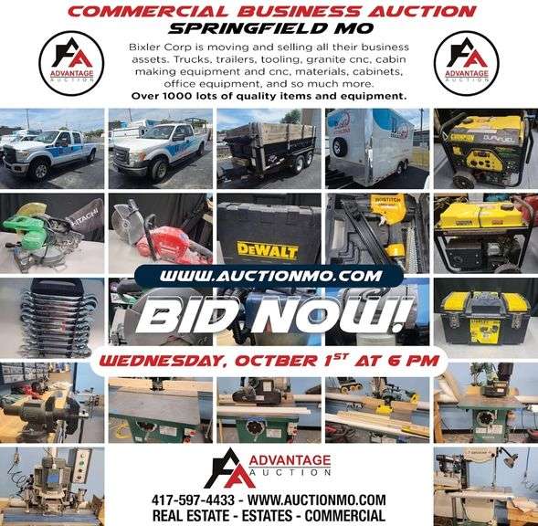 Commercial Business Auction #1- Springfield MO