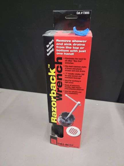 Shower Product Razorback Mill-Rose Razorback Wrench for Shower and Sink Drains - Advantage Auction