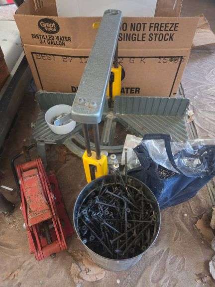 Tools Including Miter Box and Jack