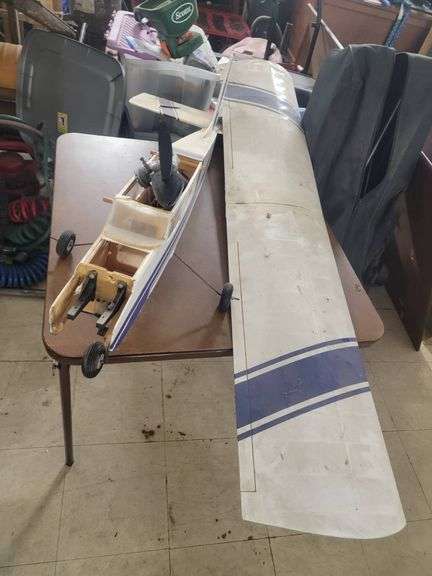 Remote-Control Aircraft with Gas Engine and Wing