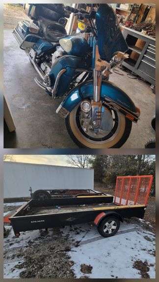 Harley and Utility Trailer 