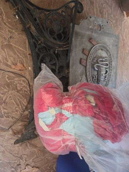 Decorative Cast Iron Brackets and Puerto Rico Fire Plaque