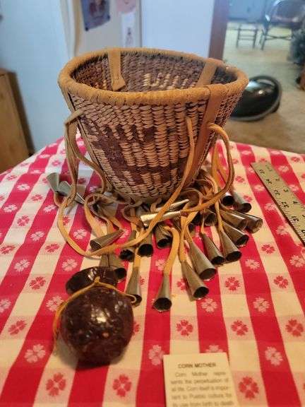 Vintage native American burden basket