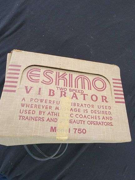 Eskimo Box Rey Eskimo Two-Speed Vibrator Model 750 with Attachments and Original Box ...