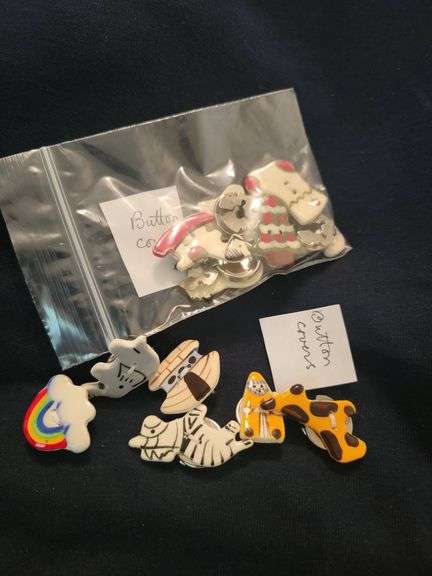Decorative Button Covers with Animal and Scenic Themes