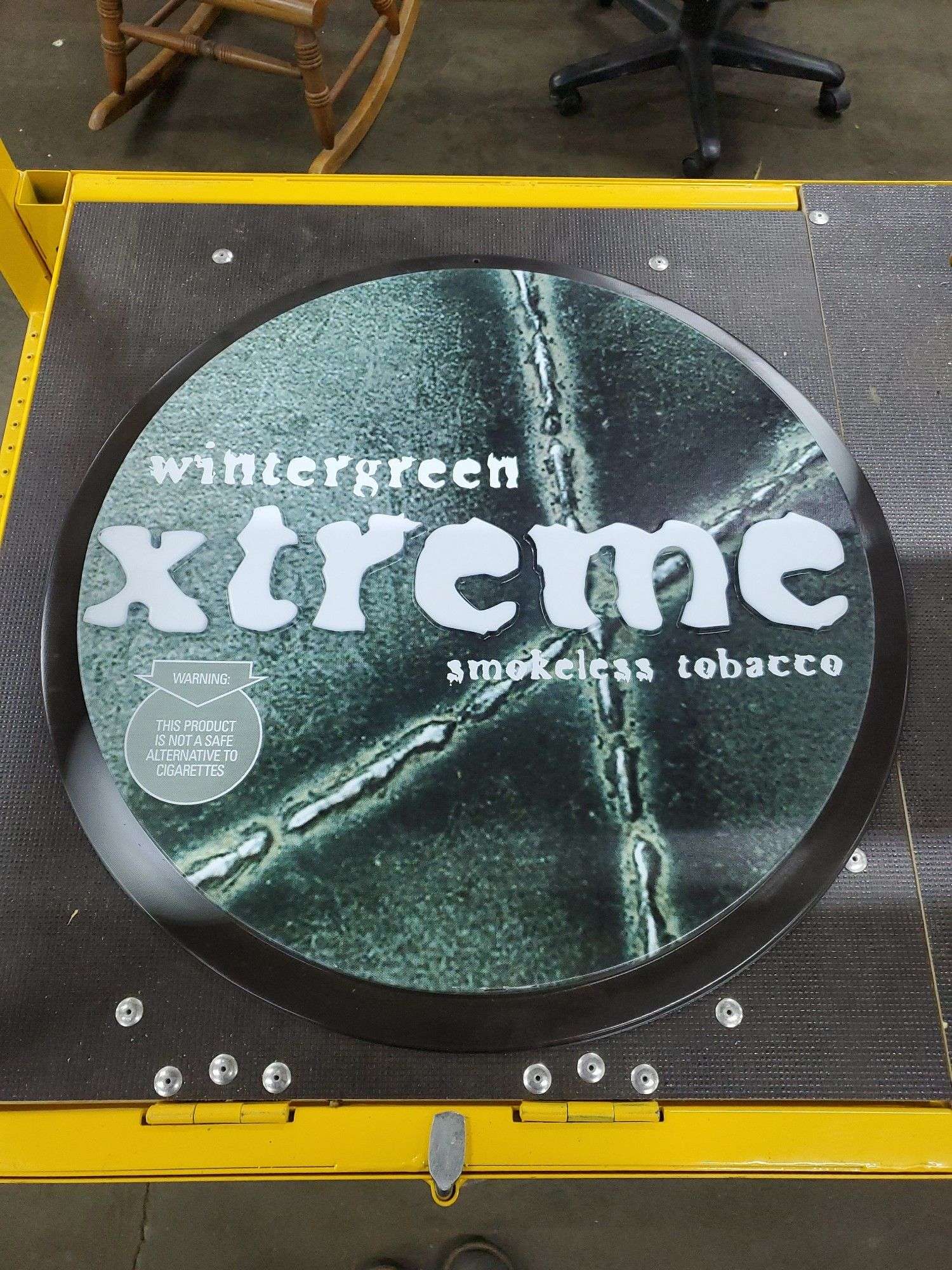 Wintergreen Extreme Smokeless Tobacco Sign - Baer Auctioneers