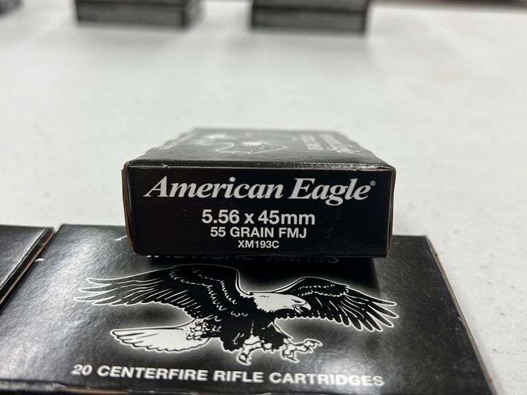 4-20rnd Boxes of American Eagle Tactical XM193 5.56 x 45mm