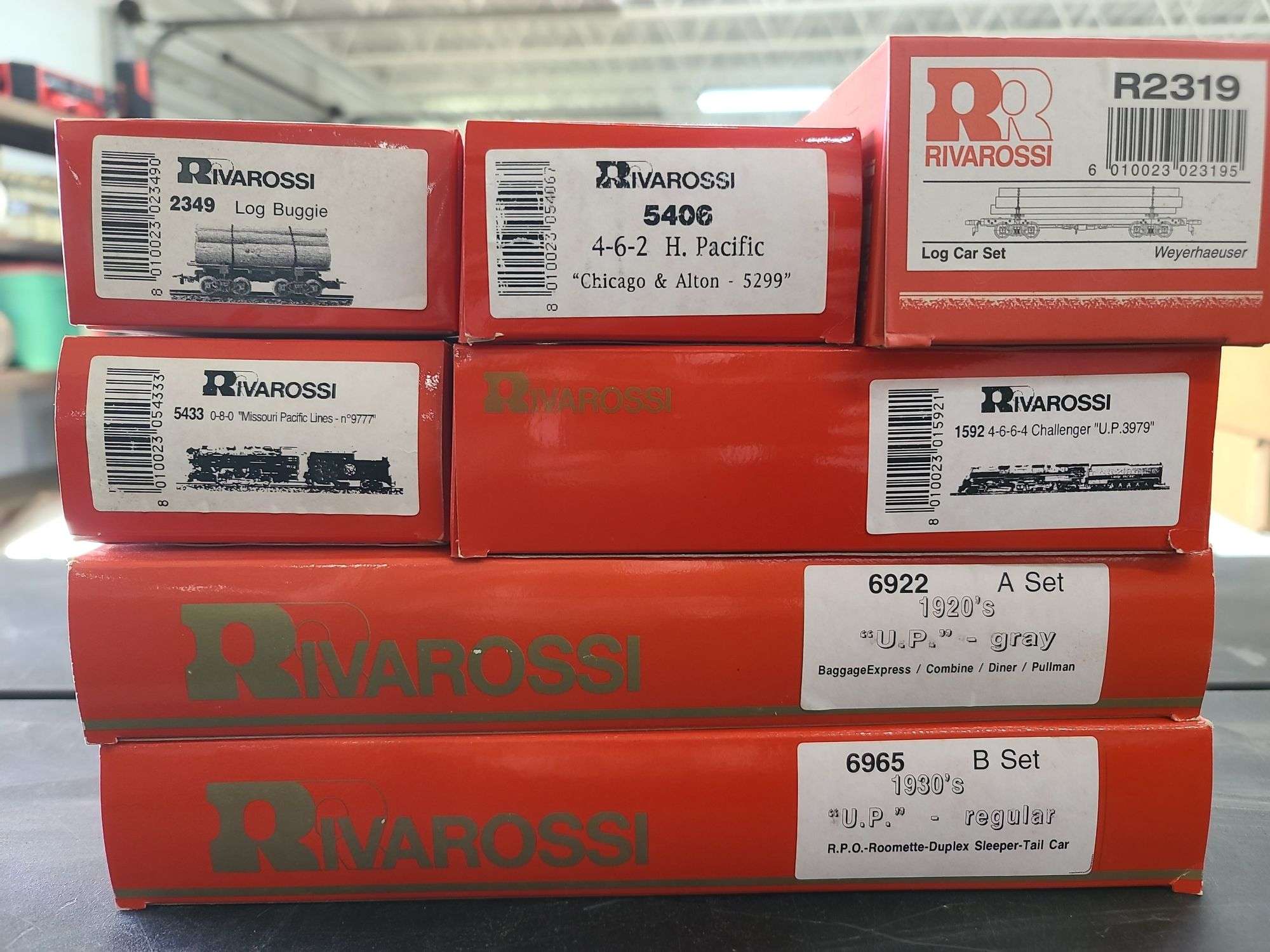 HO Scale Lot: Rivarossi Log Buggy, Chicago And Alton, Union