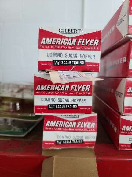 THREE Gilbert American Flyer Domino Sugar Hopper