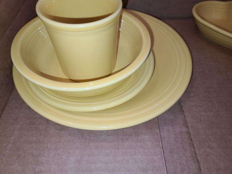 Sunflower Fiesta Ware (9pcs) Baer Auctioneers Realty, LLC