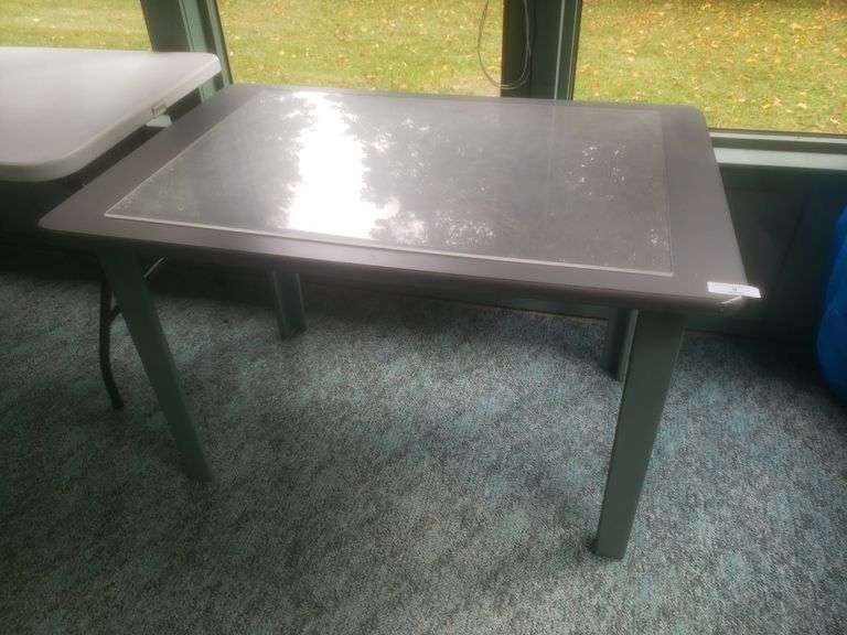 Table And Sheet Of Plexiglas