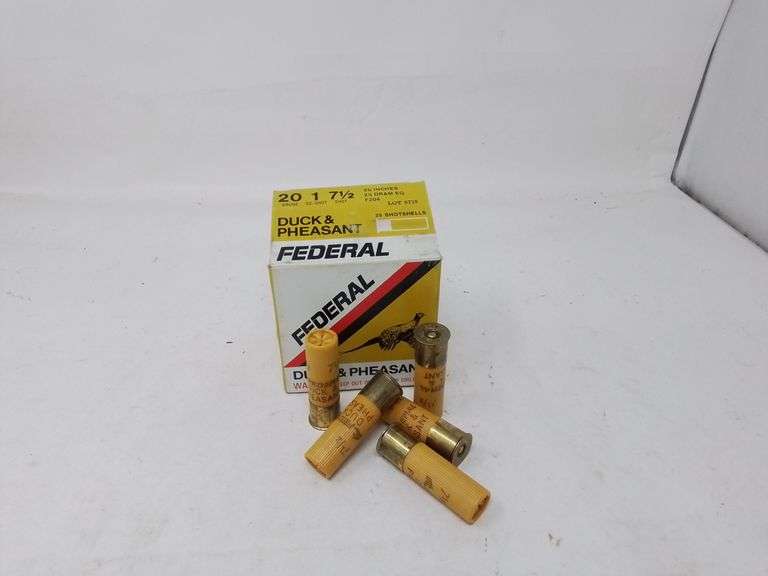 Box Federal Duck & Pheasant 20ga 7 1/2 shot