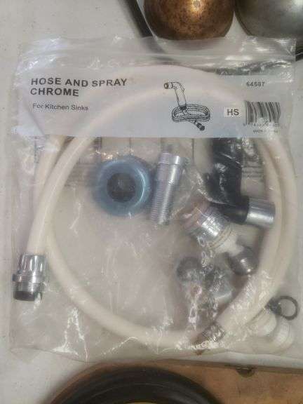 Hose And Spray Chrome, Vent Covers, Scissors, And Velcro