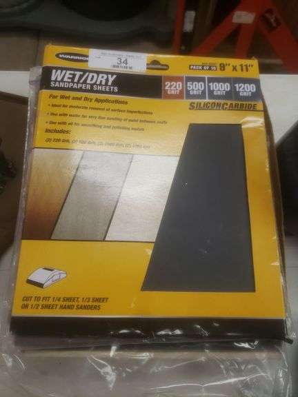 Box Of Assorted Sandpaper