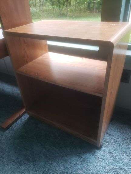 Wooden Microwave Cart