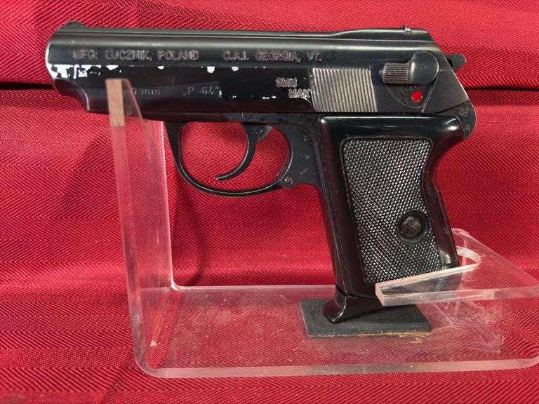 P64 Polish Lucznik P64 9X18 MAK Pistol - Baer Auctioneers - Realty, LLC
