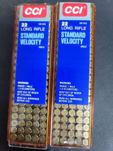 2-Boxes CCI .22 Long Rifle Standard Velocity (100 rounds per Box )