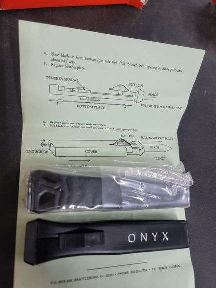 Set Of 2 Onyx Knives