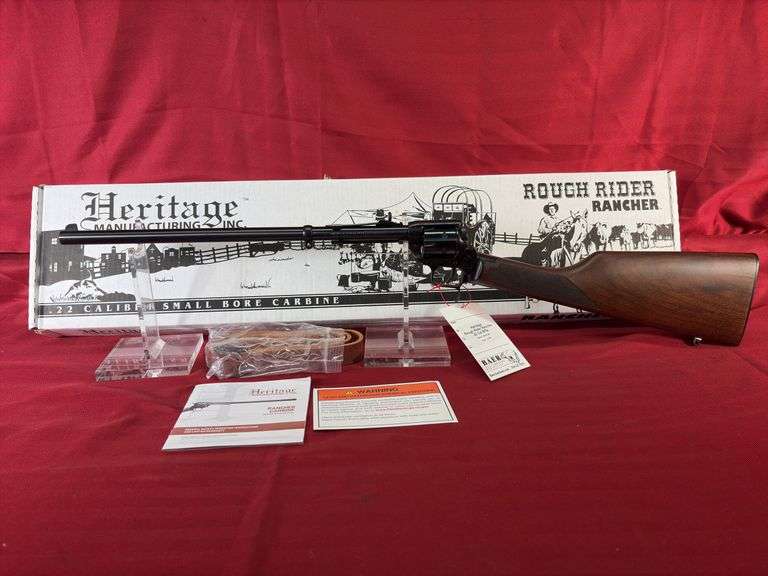 The Rough Rifle Heritage Rough Rider Rancher 22 Cal Carbine Rifle - Baer Auctioneers ...