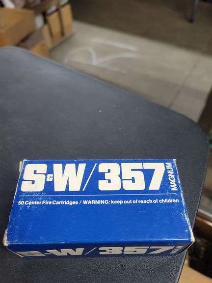 1- Box S&W .357 Magnum Center Fire Cartridges (50 count)