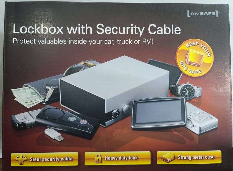 MySafe Lockbox with Security Cable NIB - Baer Auctioneers - Realty, LLC