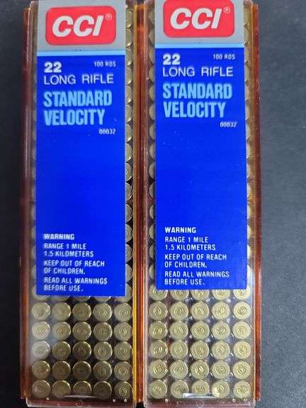 2-Boxes -CCI 22 Long Range Standard Velocity (100 Rounds Per Box )