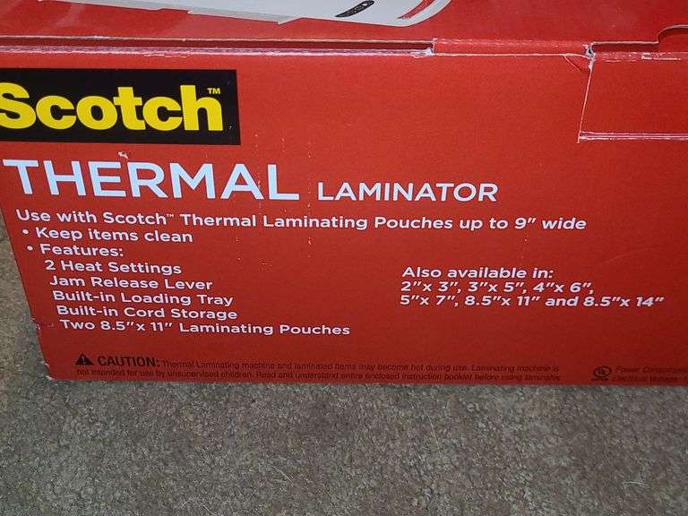 Scotch Thermal Laminator New In Box