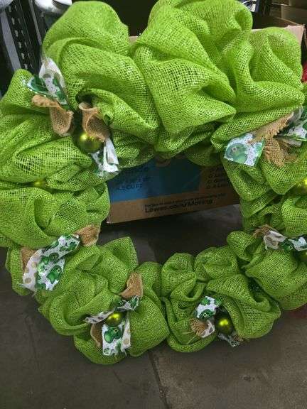 2 Large Holiday Wreaths