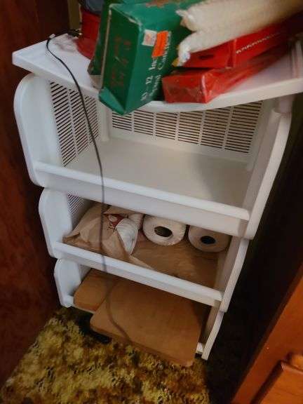 Plastic Organizer And Christmas Decor