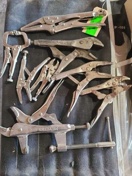 Assorted Vise Grips, Approx. 8pcs