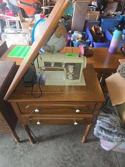 Sears Kenmore Sewing Table With Machine