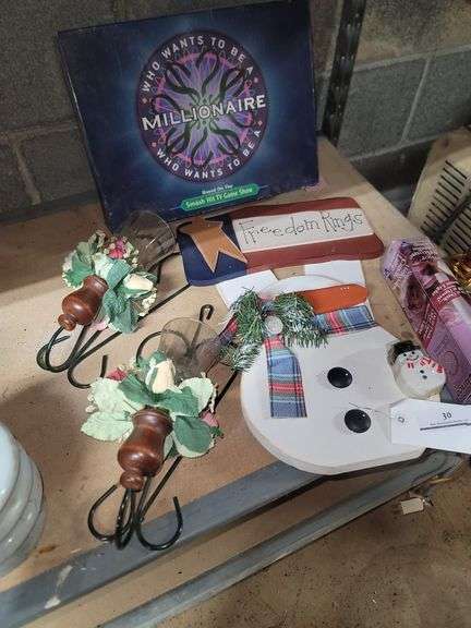 Wood Snowman Decorations, Candle Holders, Window Candle Lights, Millionaire Game