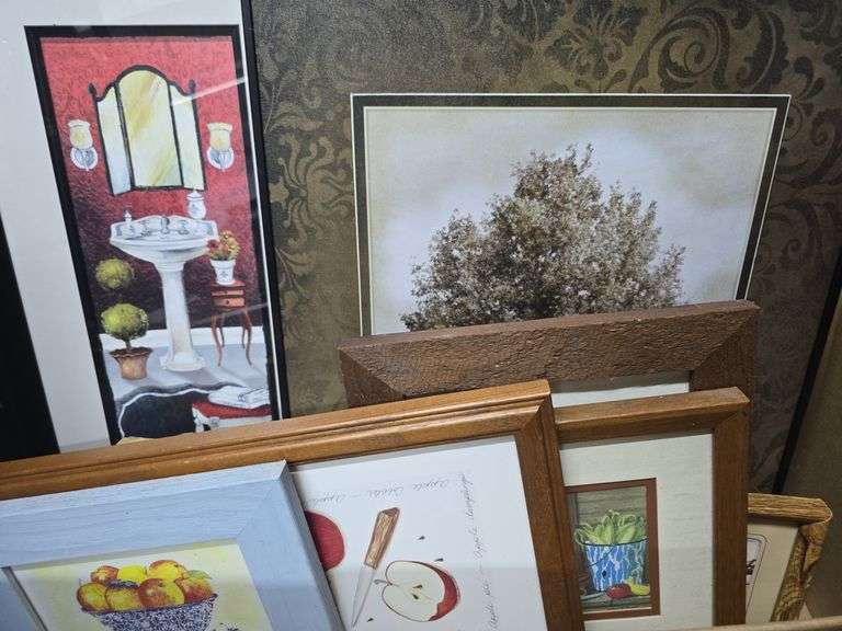 2 Boxes of Wall Art and Picture Frames