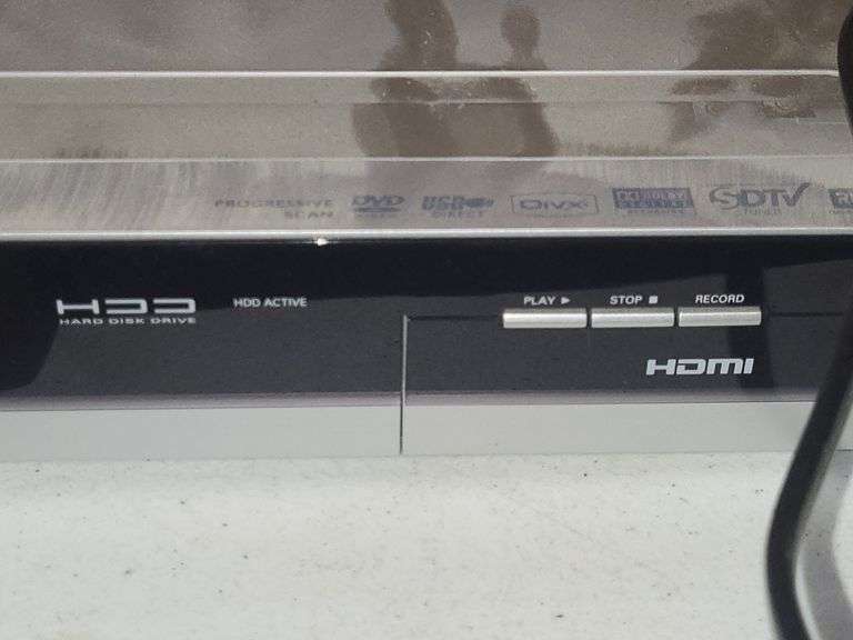 Phillips HDD And DVD Player/Recorder With Manual And Remote