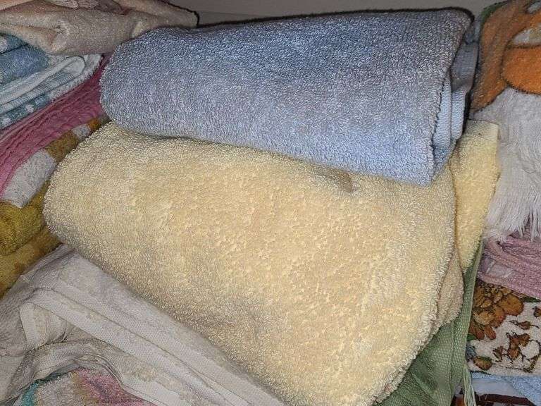 Shelf Of Assorted Towels