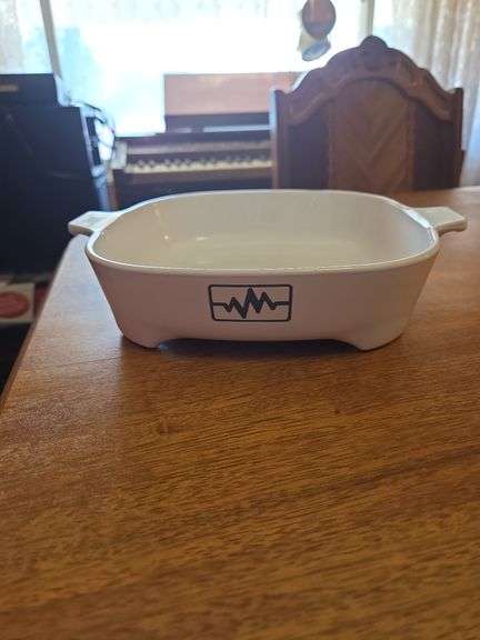 7 Vintage CorningWare Casserole Dish Featuring The "Blue Cornflower" Pattern.