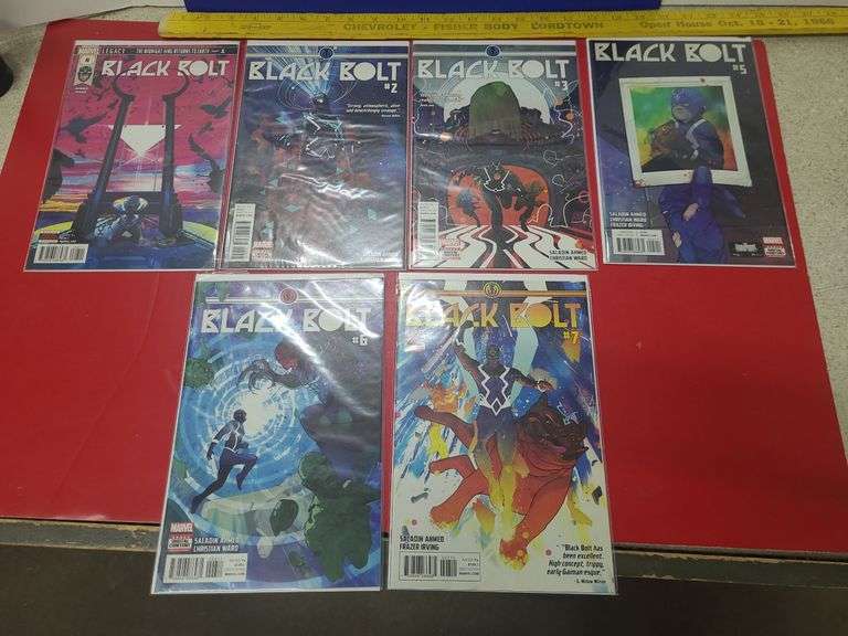 6 Marvel Black Bolt Comics