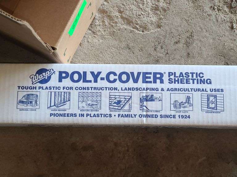 New Box Of Poly Cover Plastic Sheeting