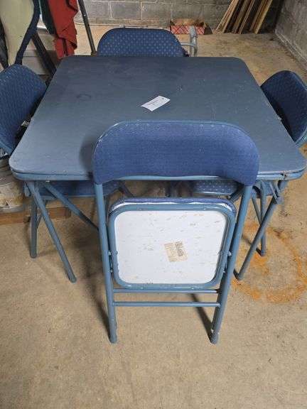 Folding Card Table & 4 Chairs