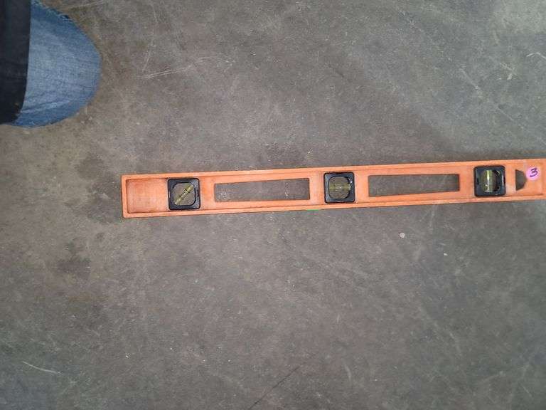 Johnson Level & Tool Company Three Vials For Measuring Level, Plumb, And 45-Degree Angles.