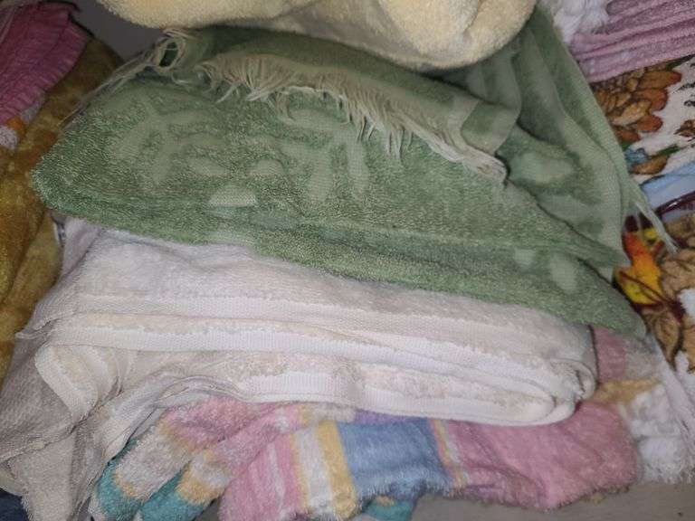 Shelf Of Assorted Towels