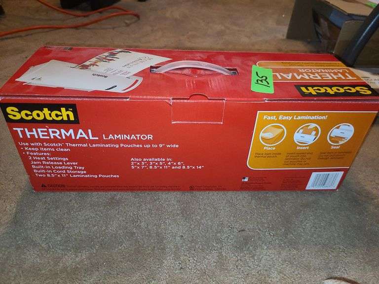 Scotch Thermal Laminator New In Box
