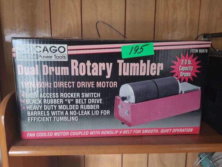 Dual Drum Rotary Tumbler New In Box