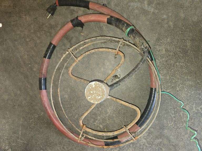 Box of Tools. Level, Oiling Can, Hammer, Pizza Hut Thermos