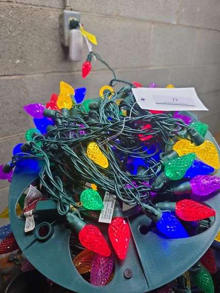 2 Rolls of Multicolored Christmas Lights