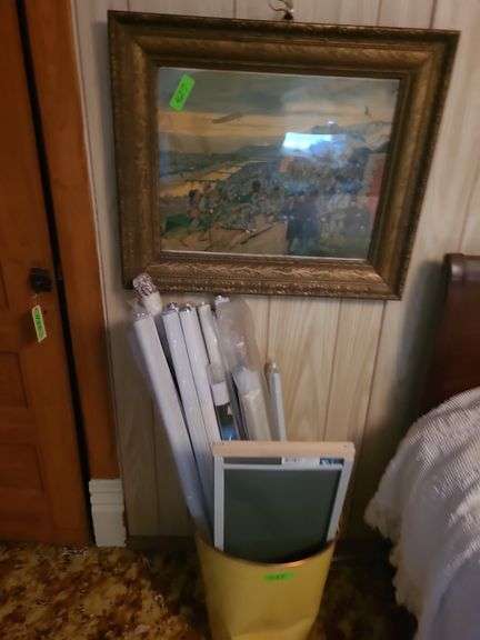 Framed Ersturmung Von Lüttich Picture And  16 Rolls Of Window Cover