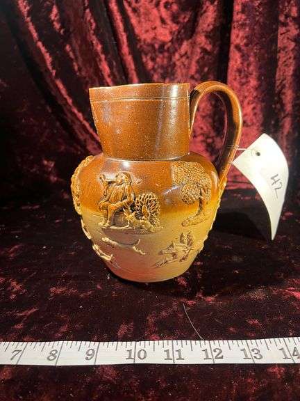 Early Doulton Jug with Maker Initial 'M'