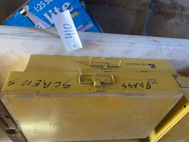 2 Metal Boxes (1 of Brass Bolts, 1 is Empty)