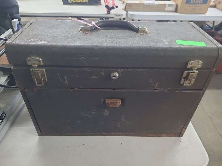 Metal Toolbox And Contents