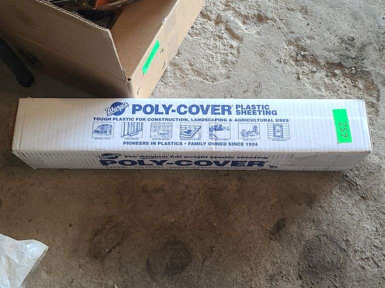 New Box Of Poly Cover Plastic Sheeting